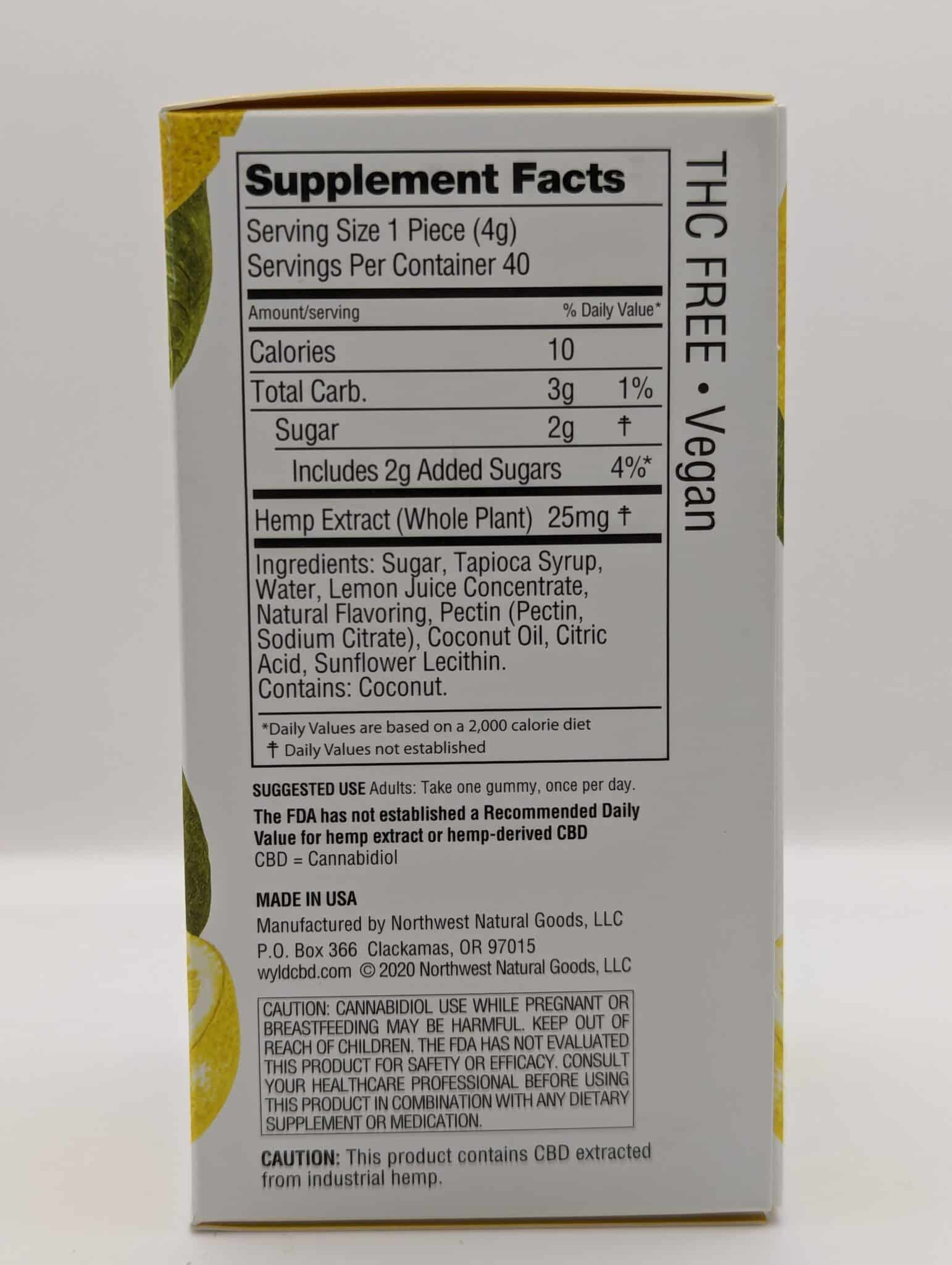 Lemon Gummies back