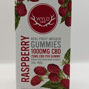 Raspberry gummies front