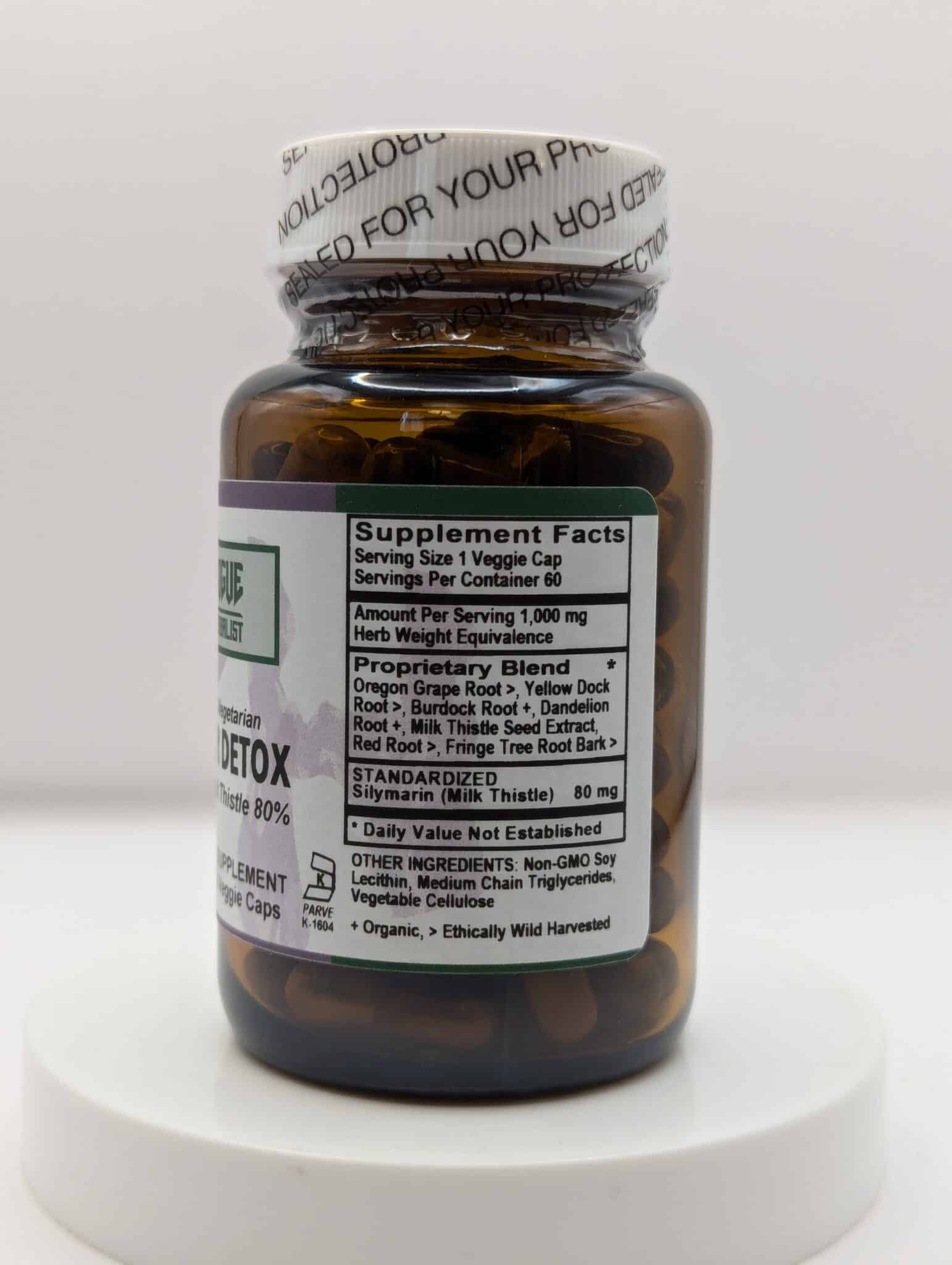 Liver Detox liquid caps side