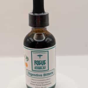 Digestive Bitters herbal tincture bottle – 2 oz front label – herbal digestion support formula
