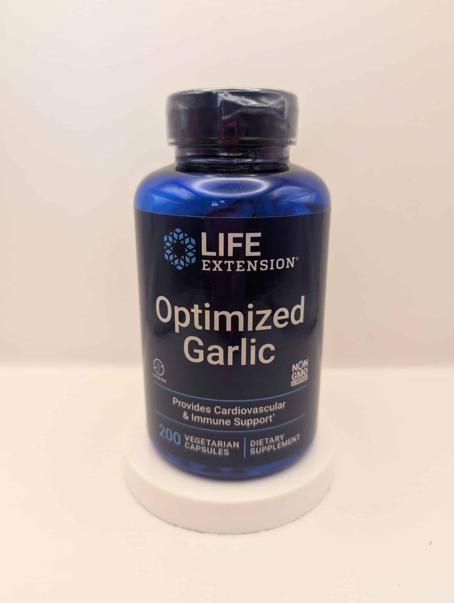 Life Extension Optimized Garlic Capsules – High Allicin Garlic Bulb Extract 200 count