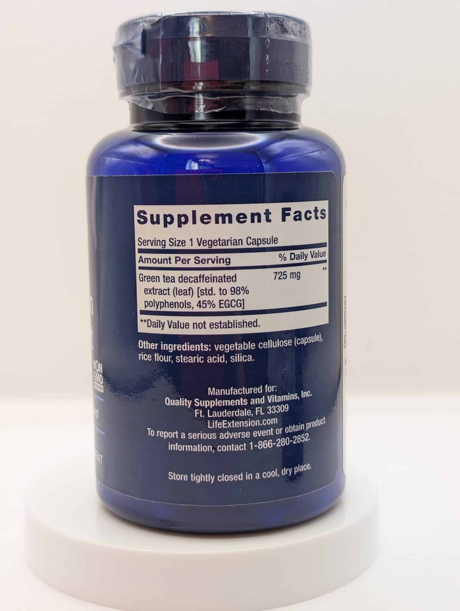 Mega Green Tea Extract Capsules by Life Extension – 725 mg – 100 Count - Image 2