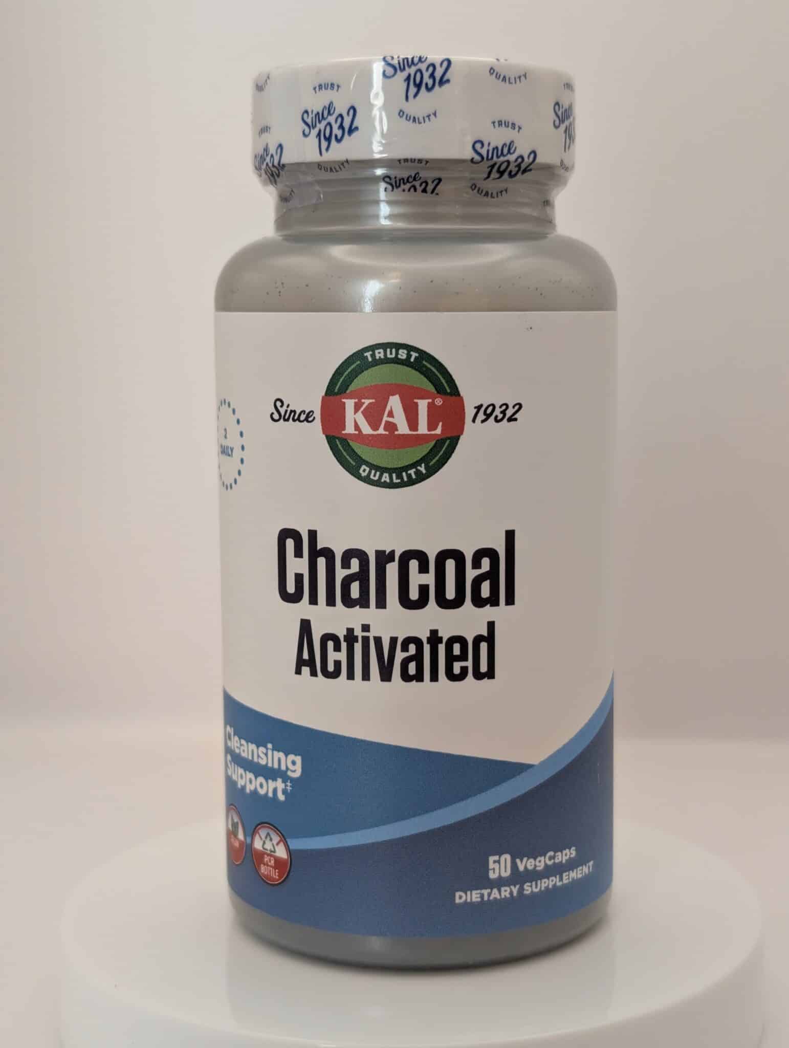 Activated Coconut Charcoal Capsules by KAL – 50 Capsules