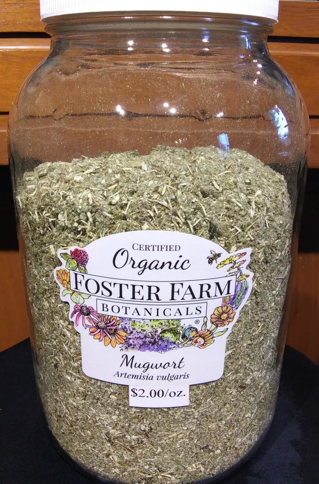 Mugwort, Organic, Vermont Grown 1oz. bag