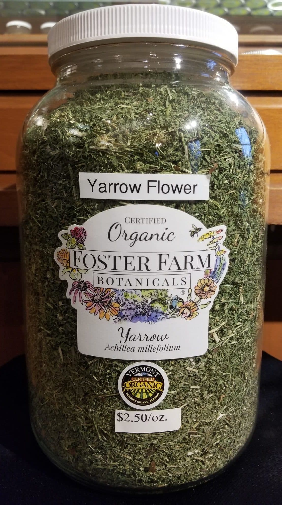 Yarrow Herb, Organic, Vermont grown 1oz. bag