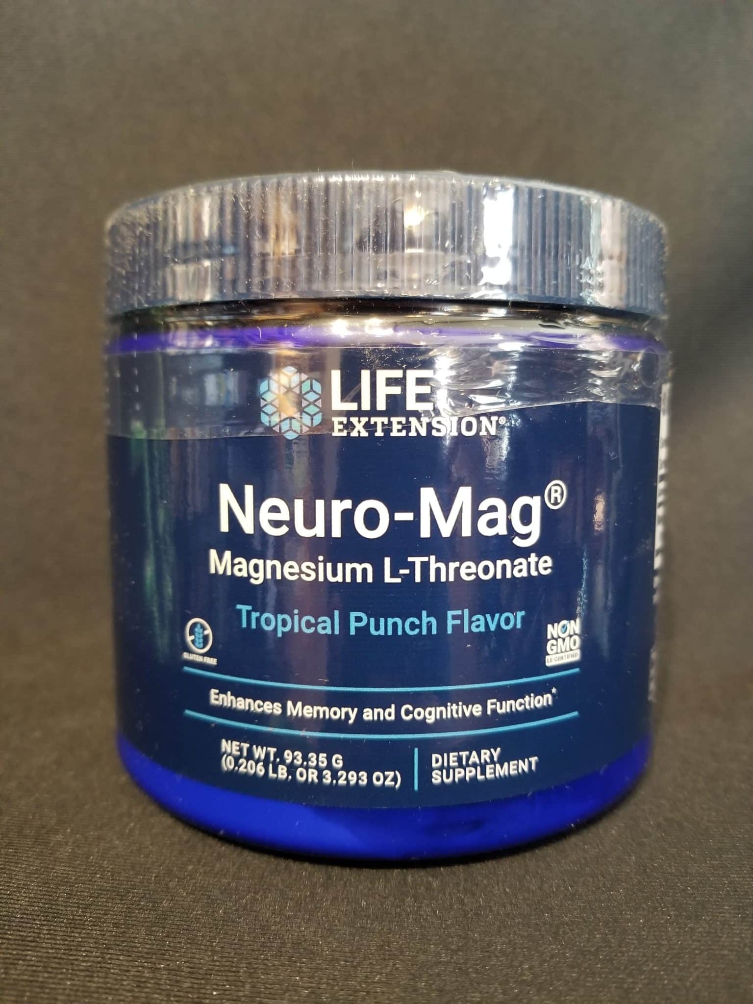 Neuro-Mag Magnesium L-Threonate Tropical Punch Powder 3.293oz.