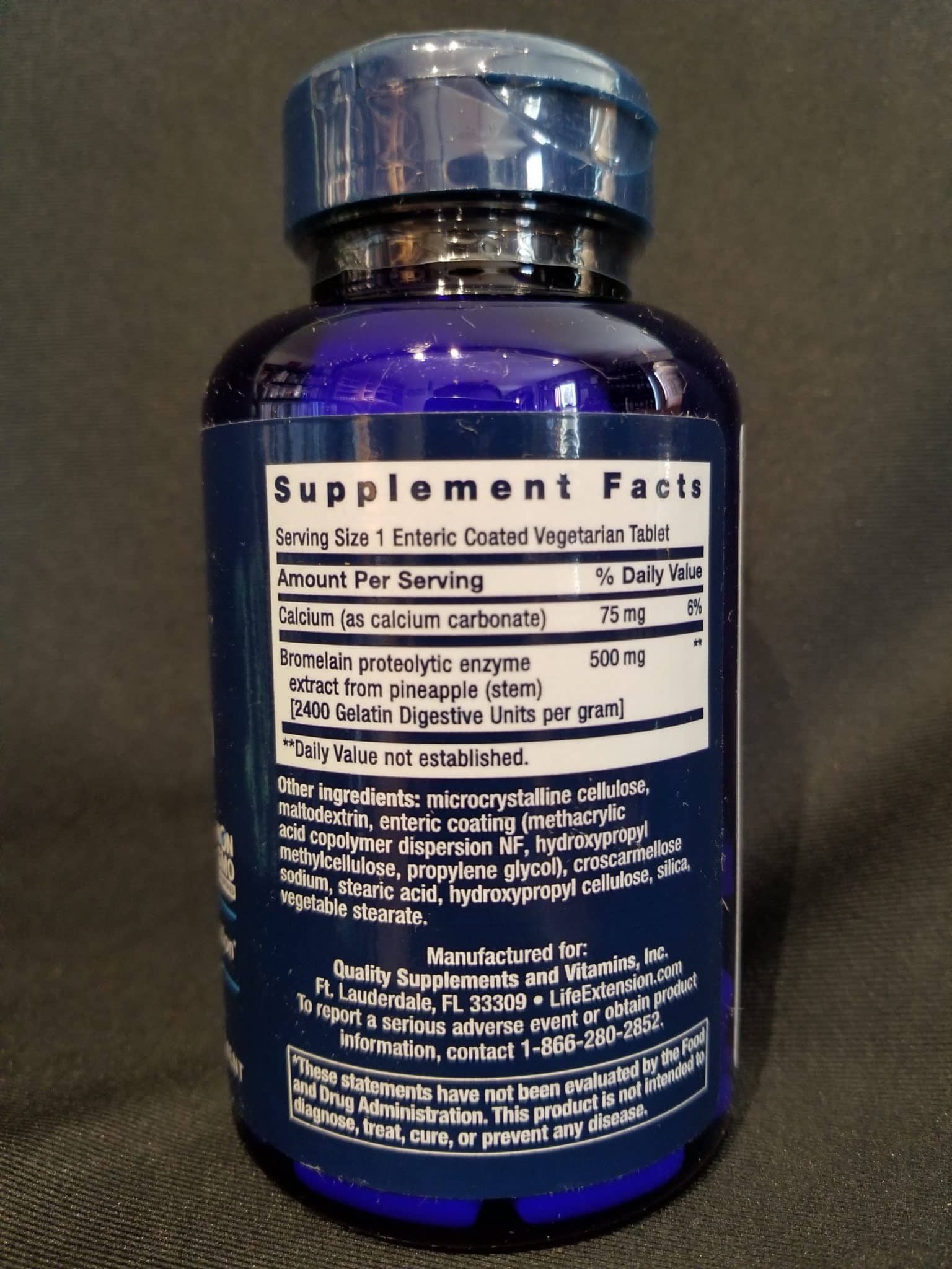 Specially-Coated Bromelain 500mg 60 tabs - Image 2