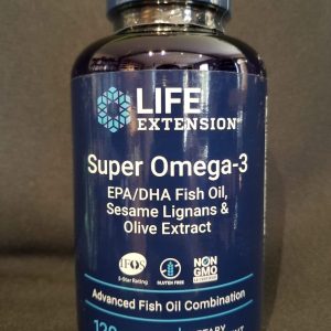 Super Omega-3 EPA/DHA Fish Oil, Sesame Lignans & Olive Extract 120 softgels