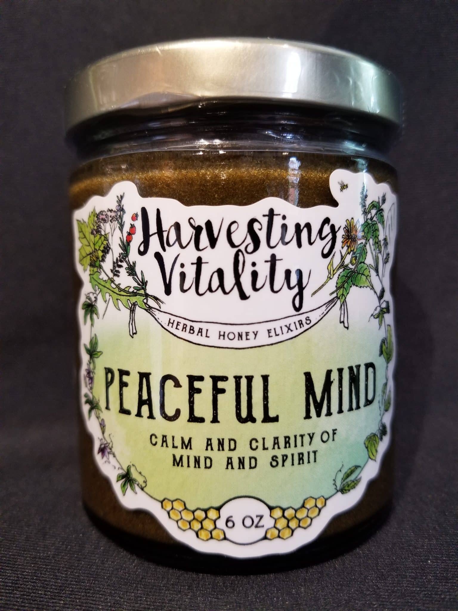 Peaceful Mind Herbal Honey 6oz.