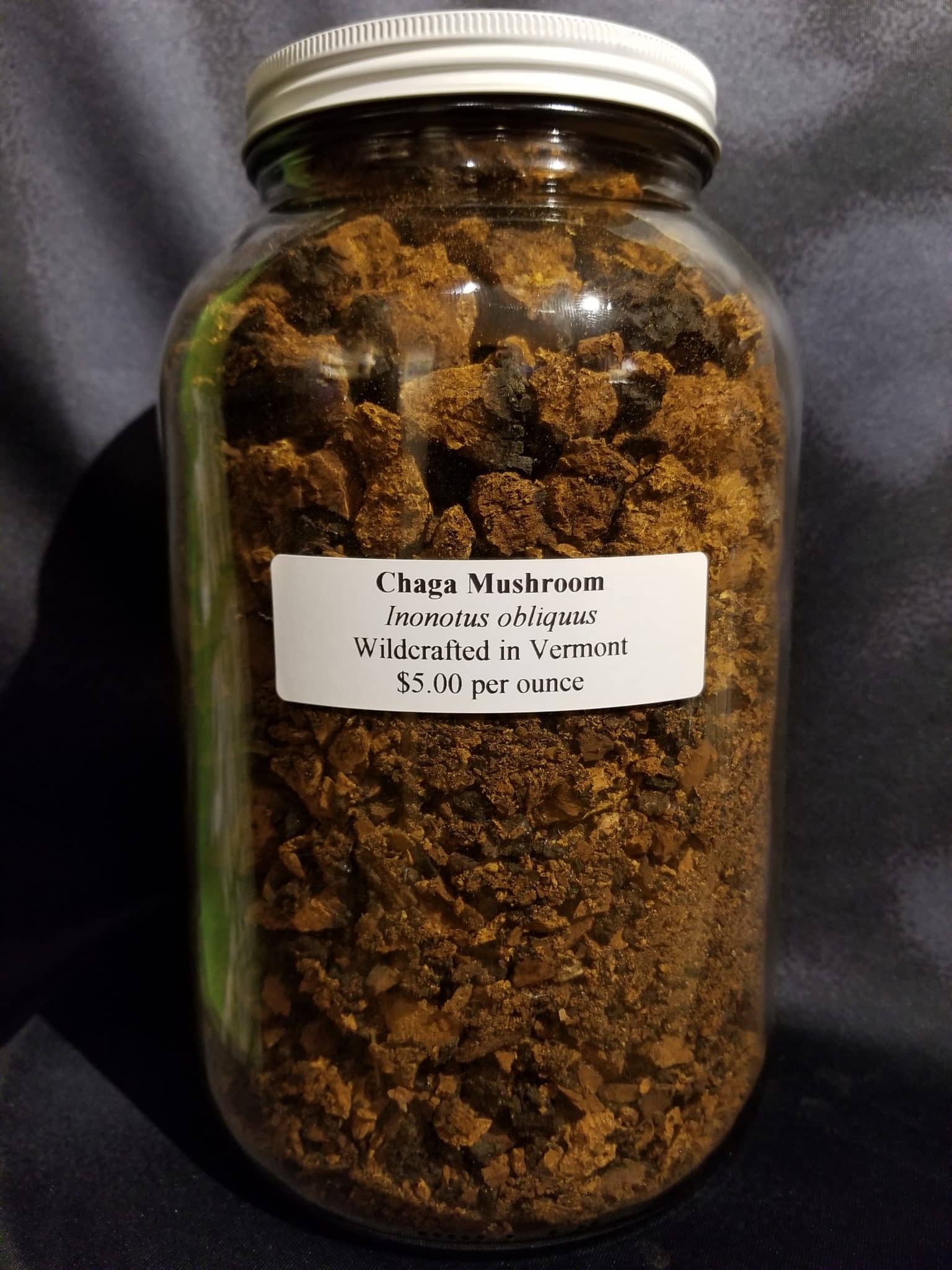 Chaga Mushroom, Wildcrafted, 1oz.