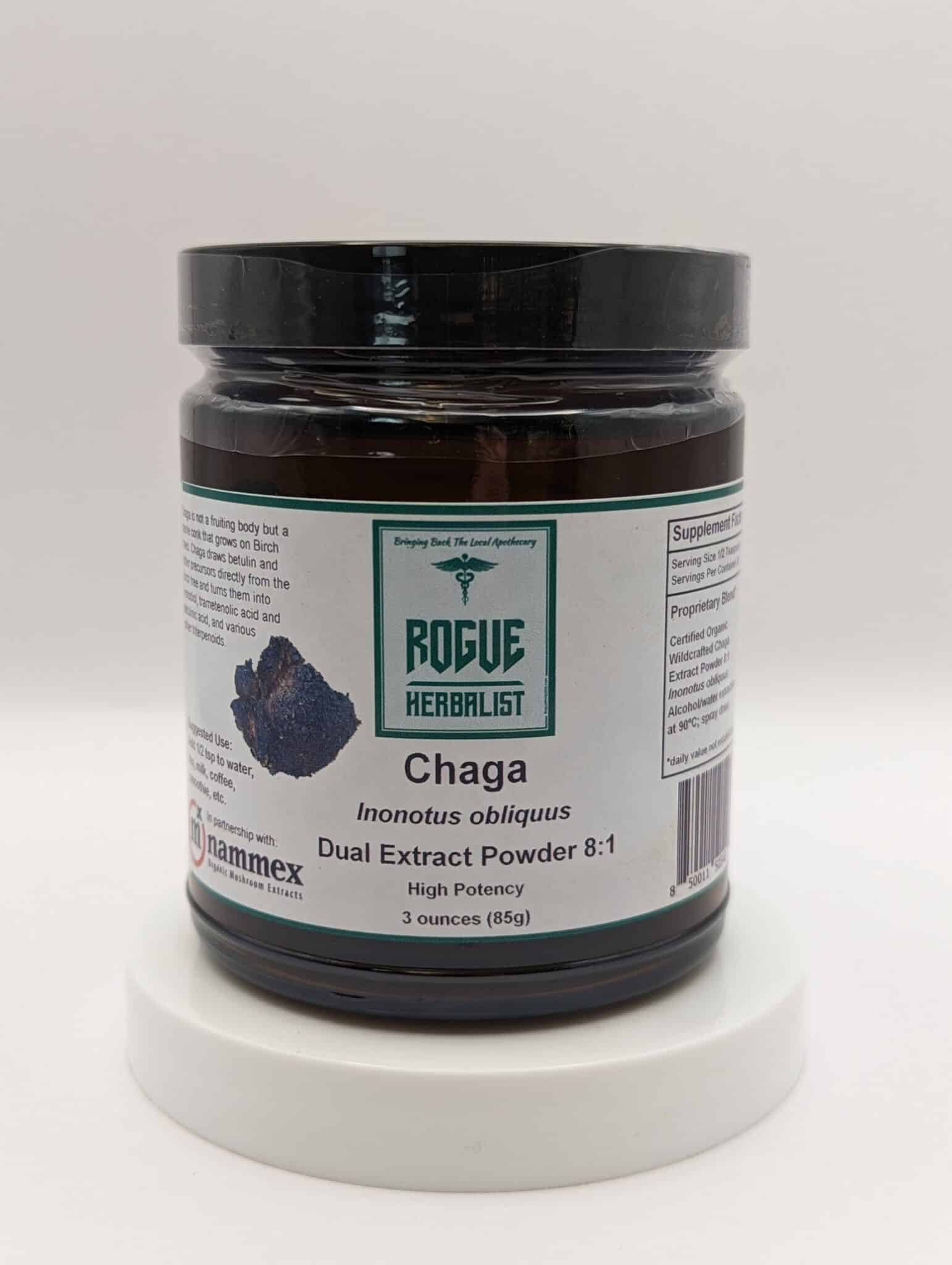 Chaga Dual Extract Powder 3oz.