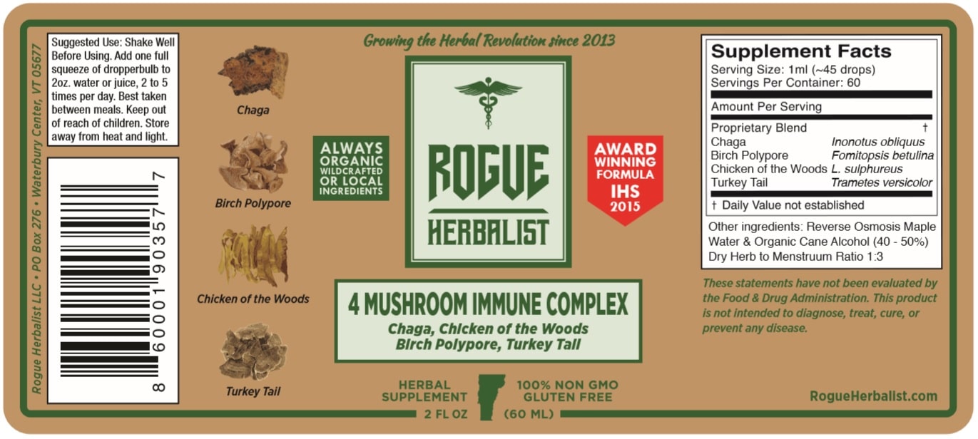 Four Mushroom Immune Complex 2oz.