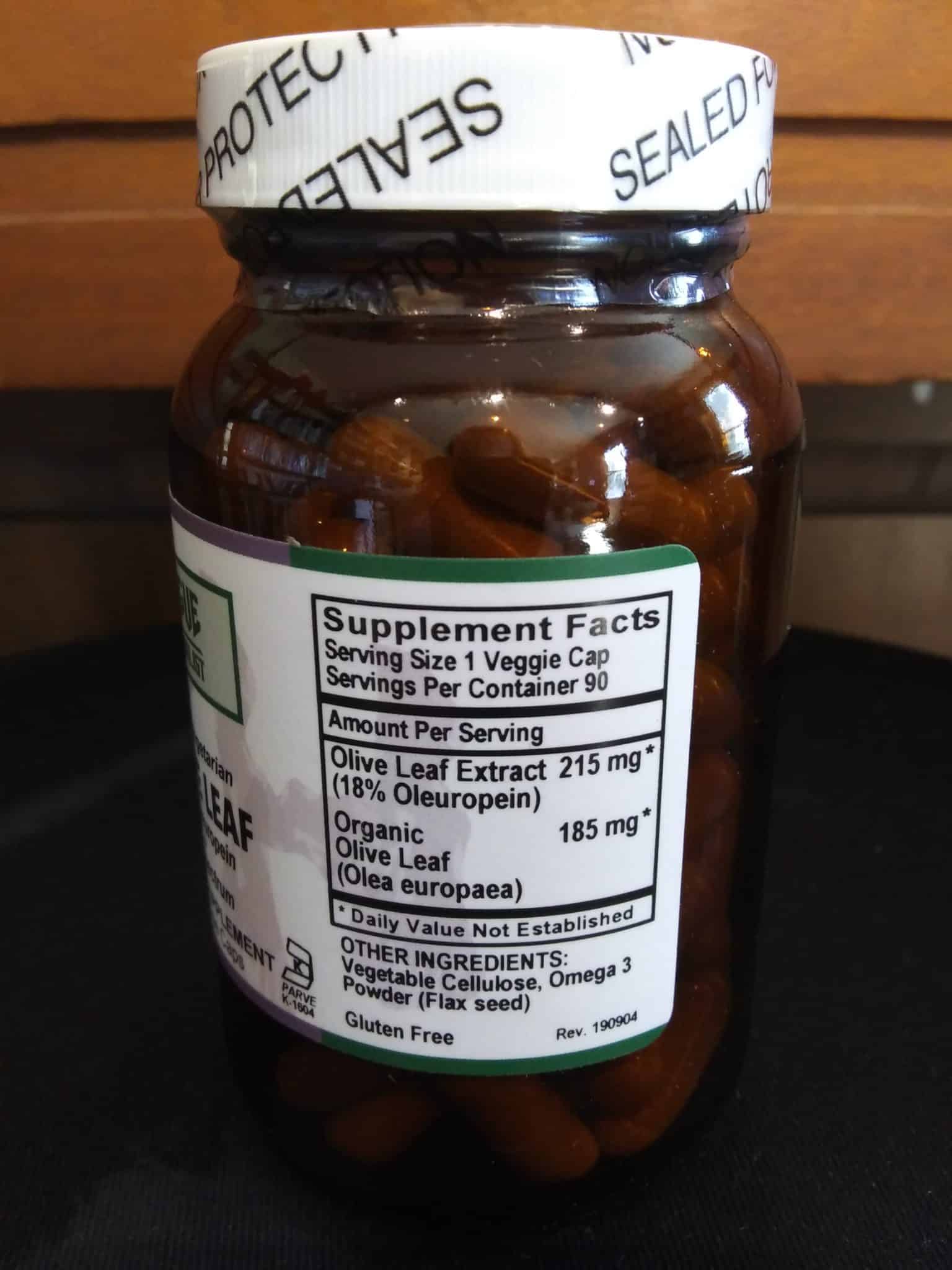 Olive Leaf Powder Capsules Standardized 90ct - Image 2