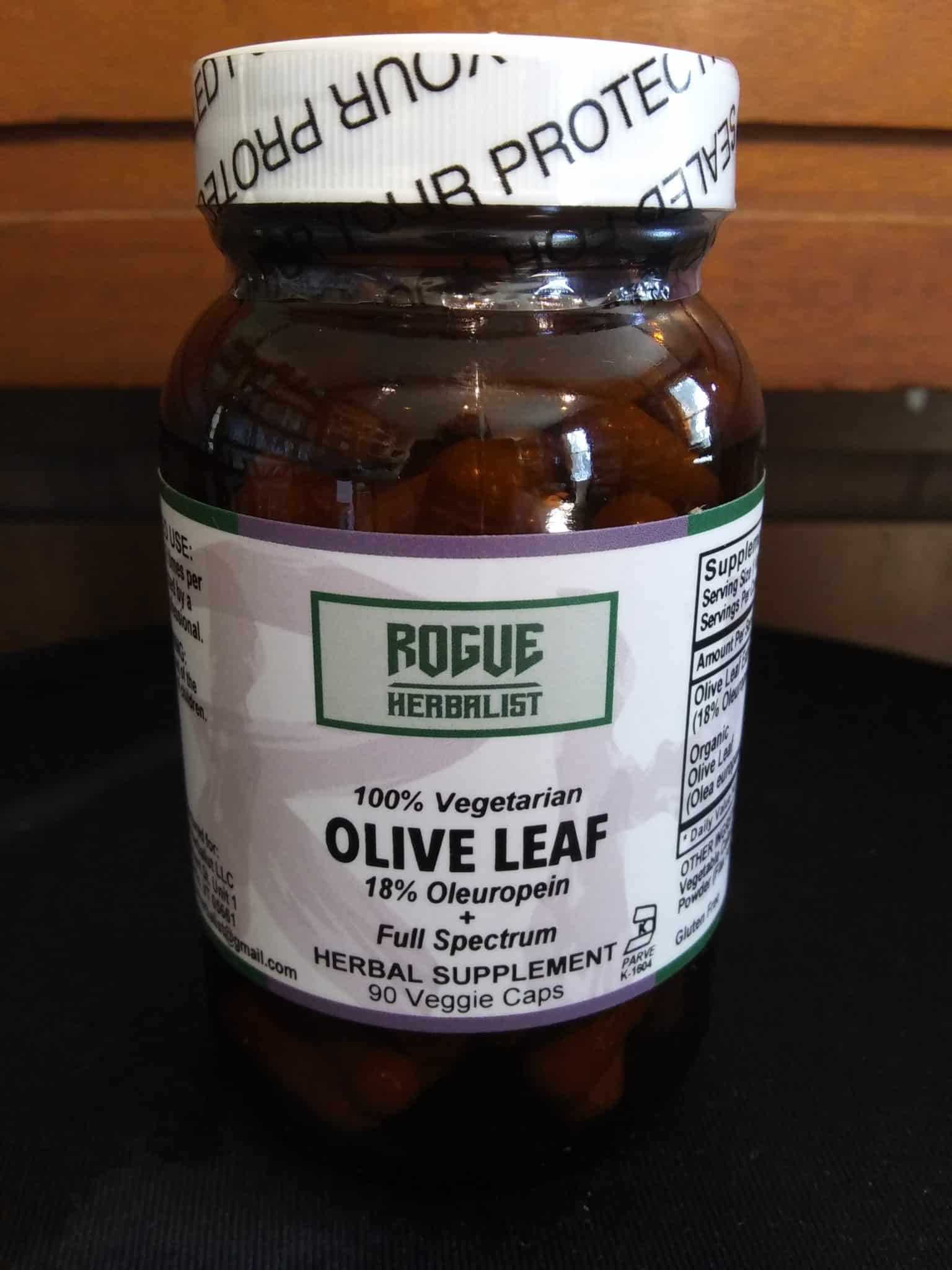 Olive Leaf Powder Capsules Standardized 90ct