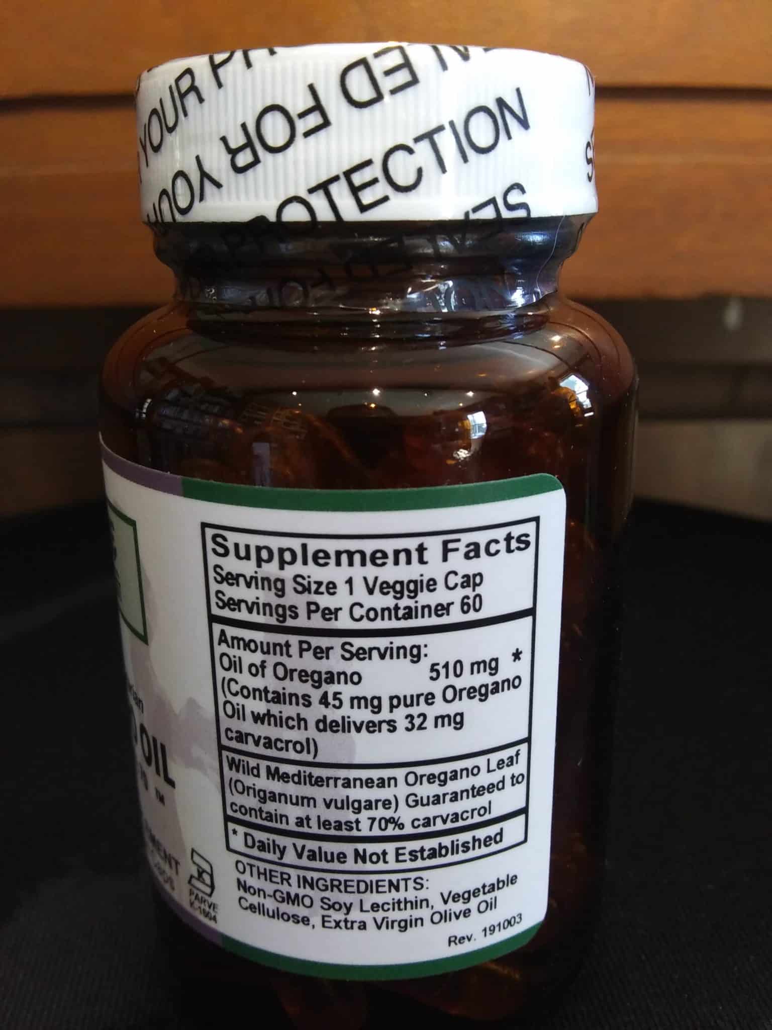 Oregano Oil Liquid Capsules Standardized 60ct - Image 2