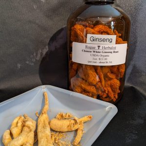 Chinese White Ginseng Roots, Organic, 1oz.