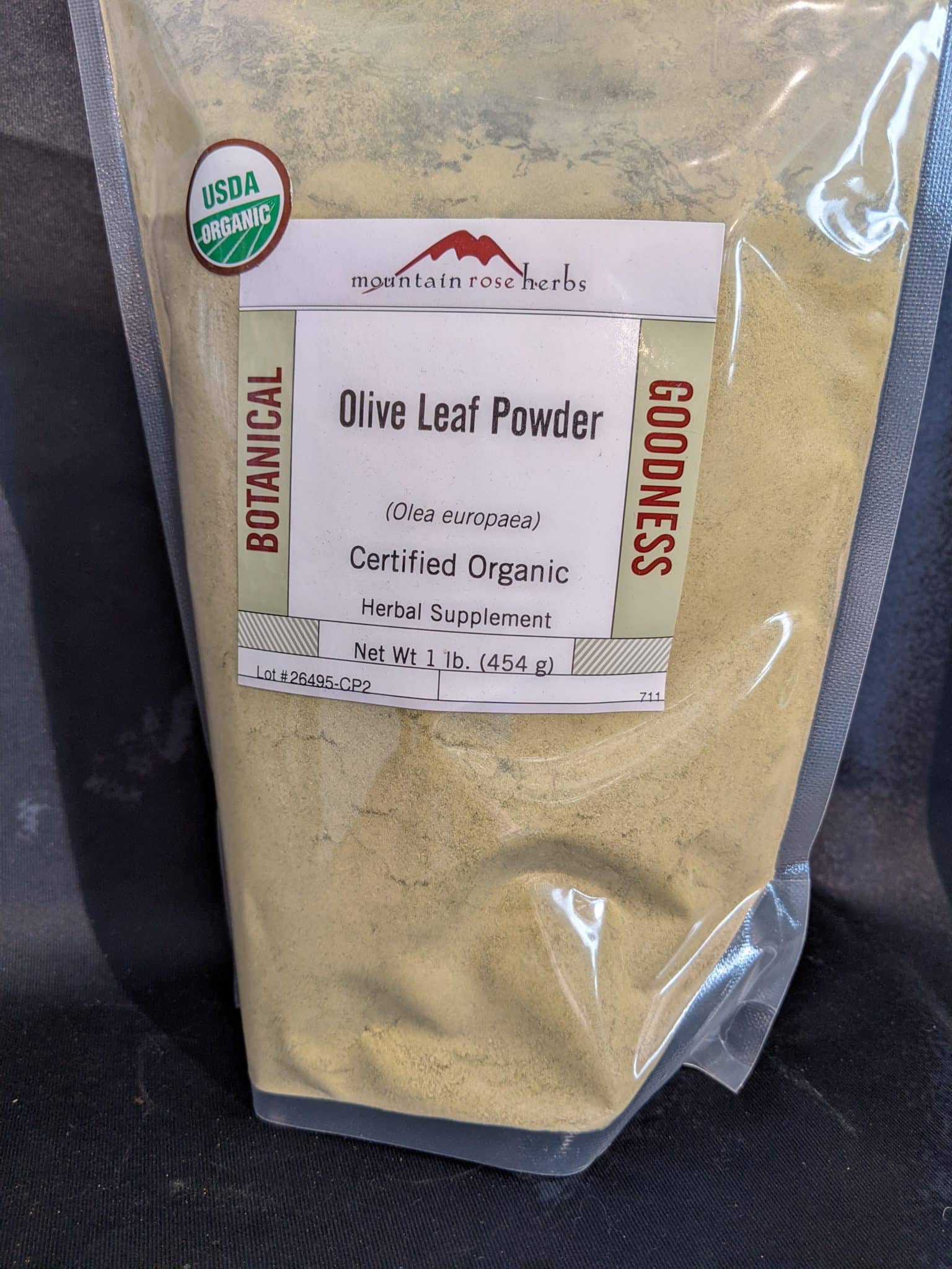 Olive Leaf Powder, Organic, 1oz. bag