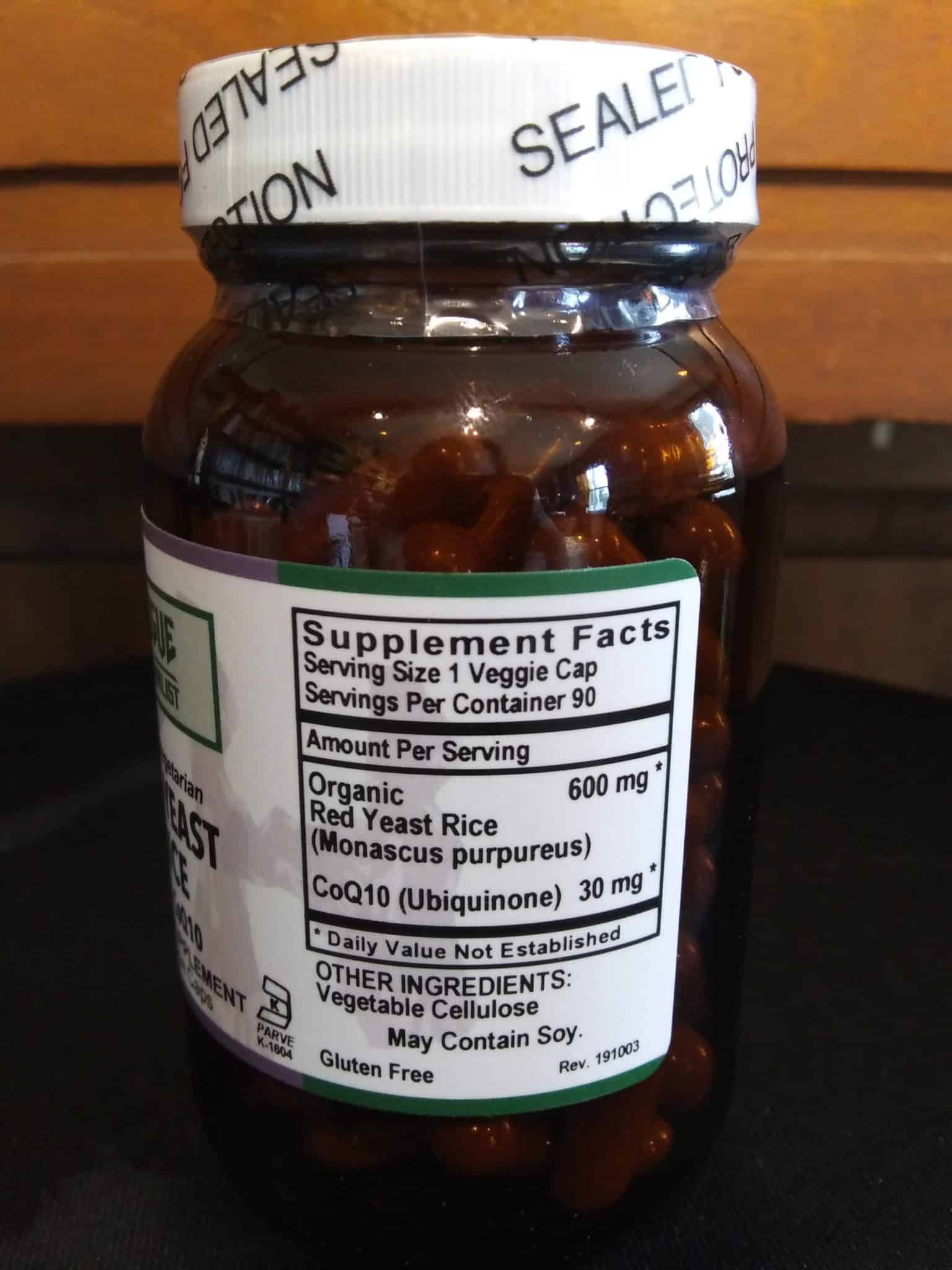 Red Yeast Rice with CoQ10 Capsules 90ct - Image 2