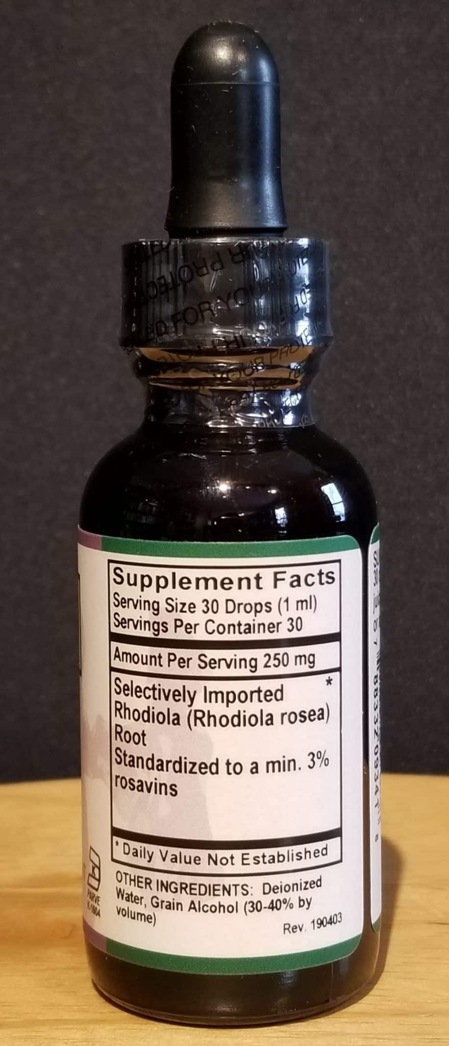 Rhodiola Tincture 1oz. - Image 2