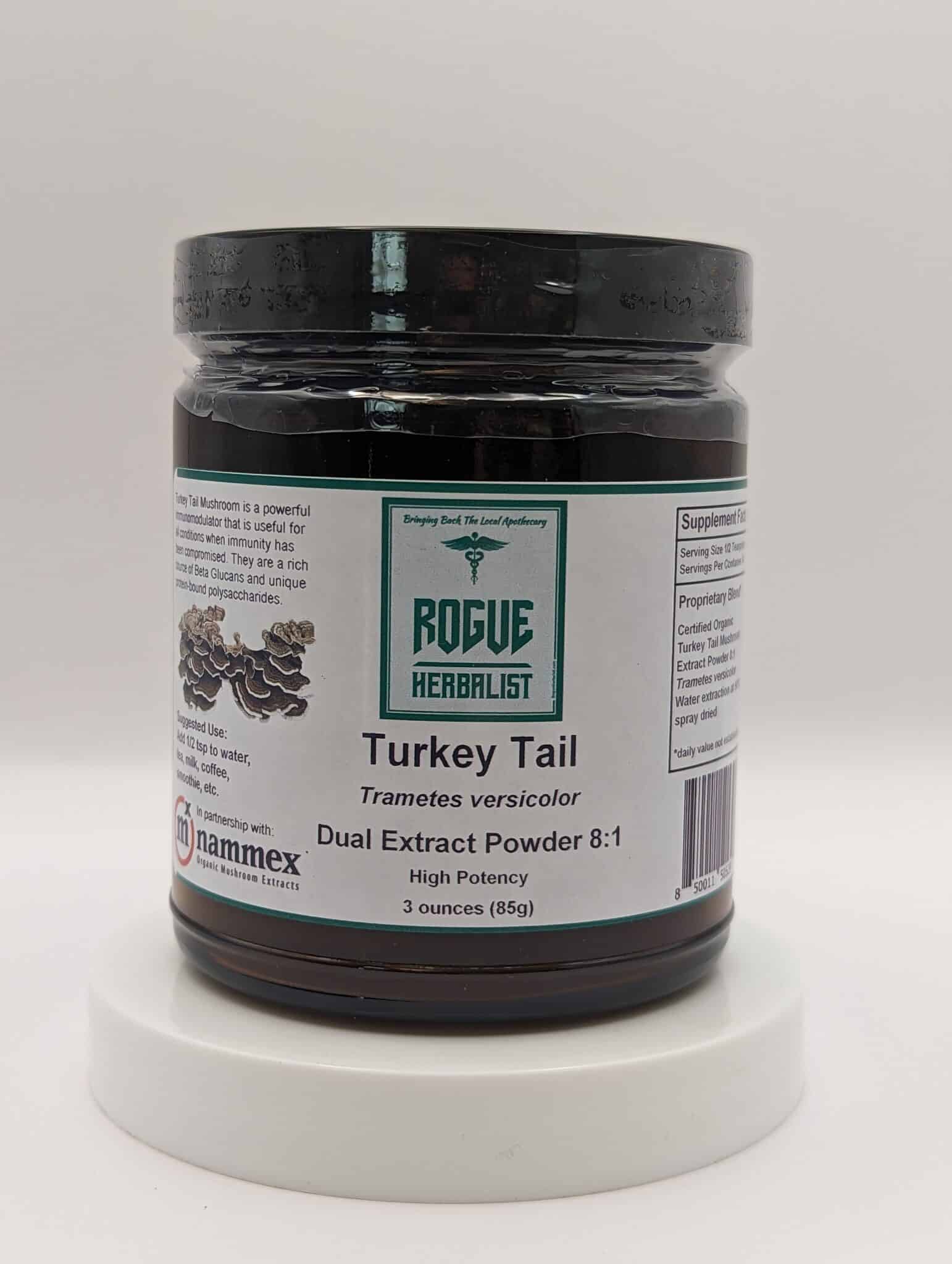 Turkey Tail Dual Extract Powder 3oz.