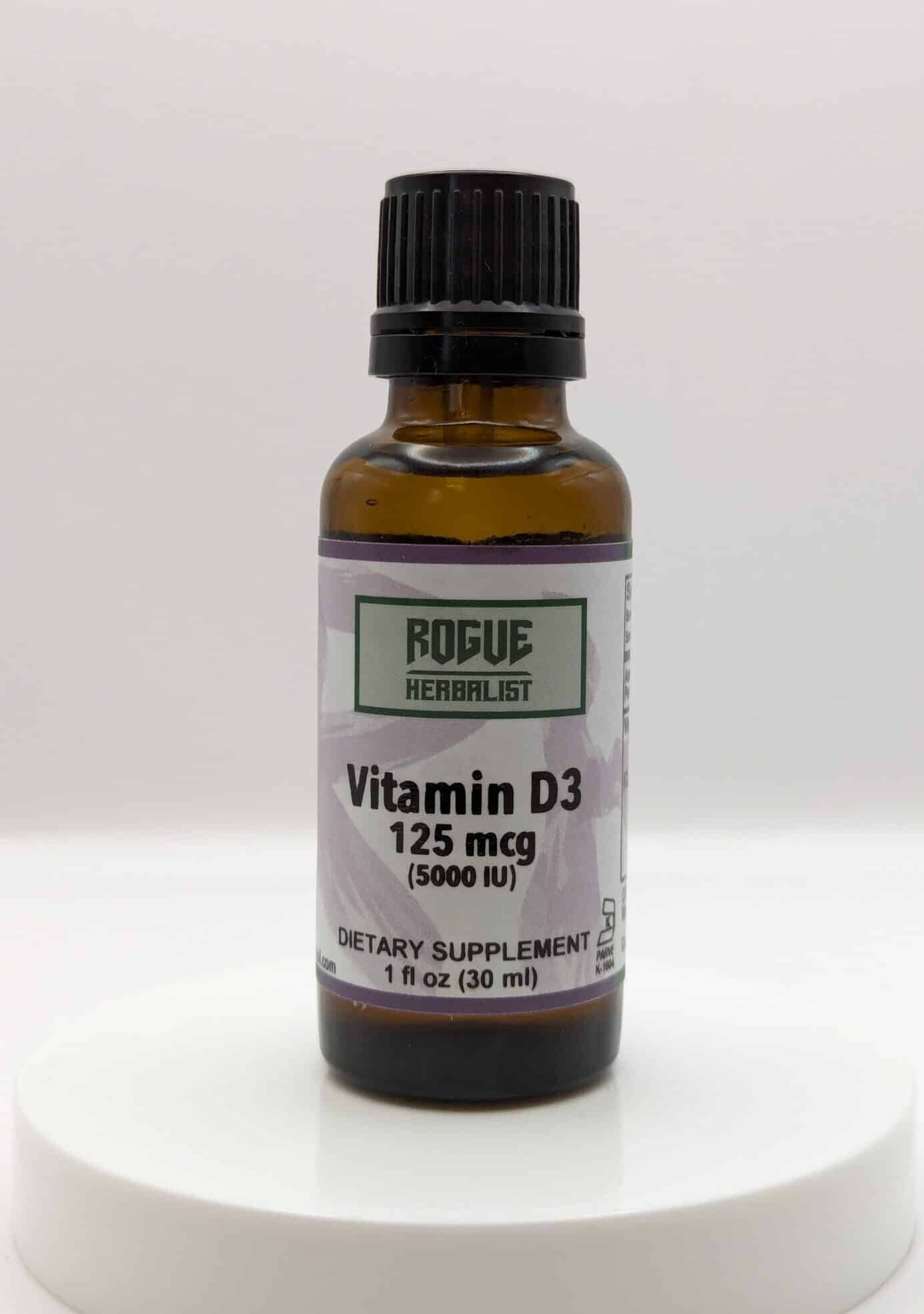 Vitamin D3 125mcg (5000iu) 1oz.