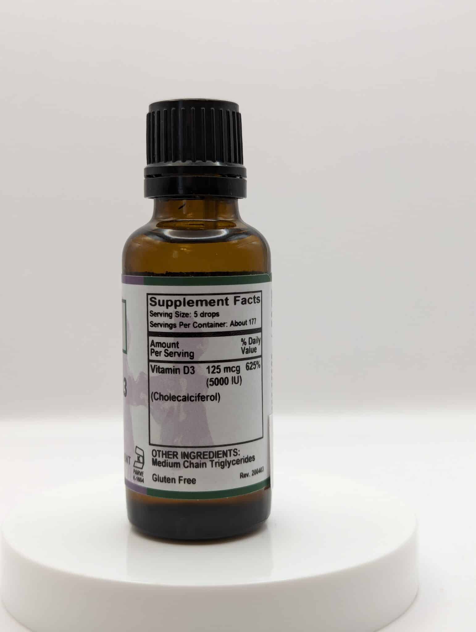 Vitamin D3 125mcg (5000iu) 1oz. - Image 2