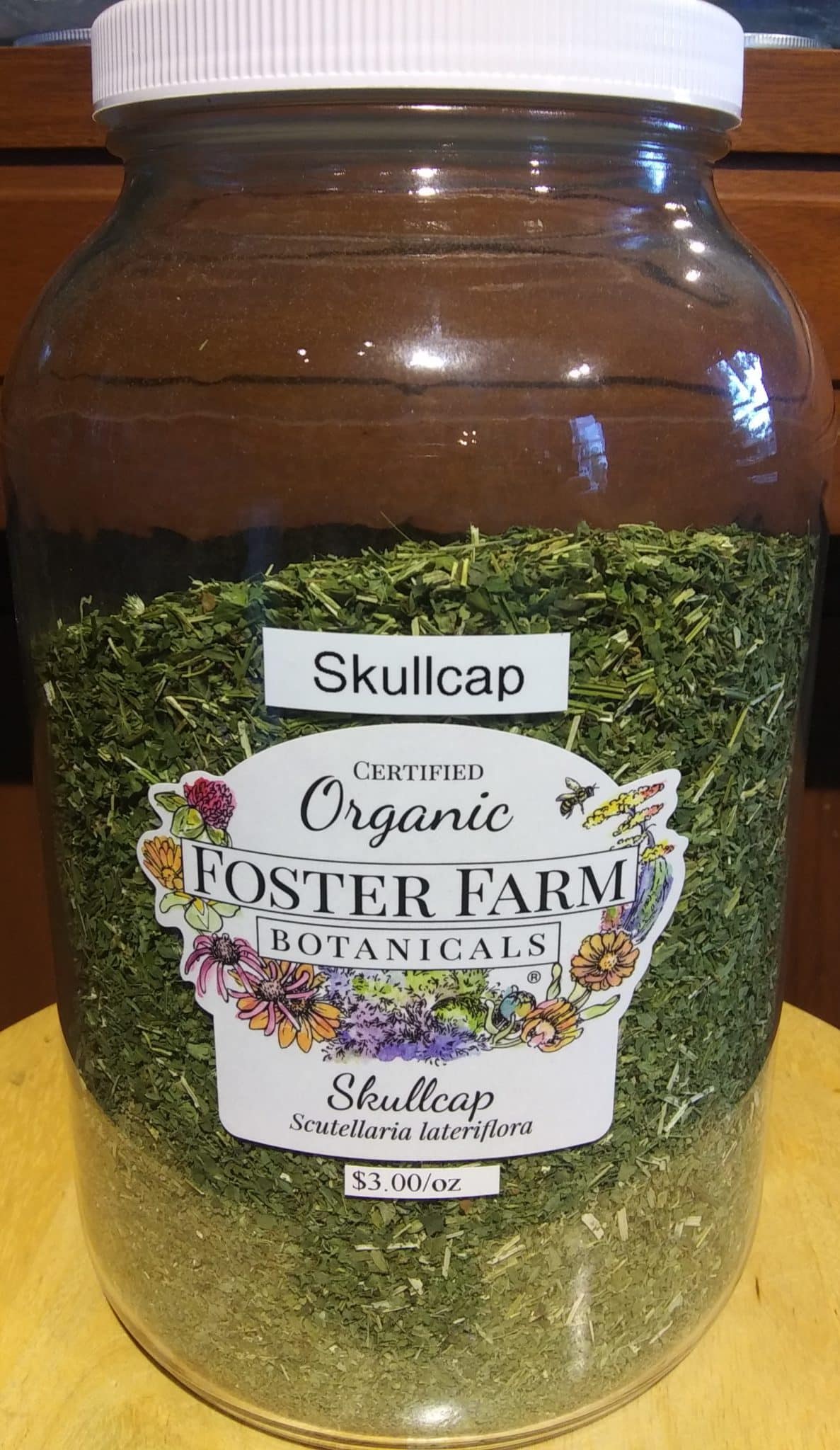Skullcap herb, Vermont Grown Organic, 1oz. bag